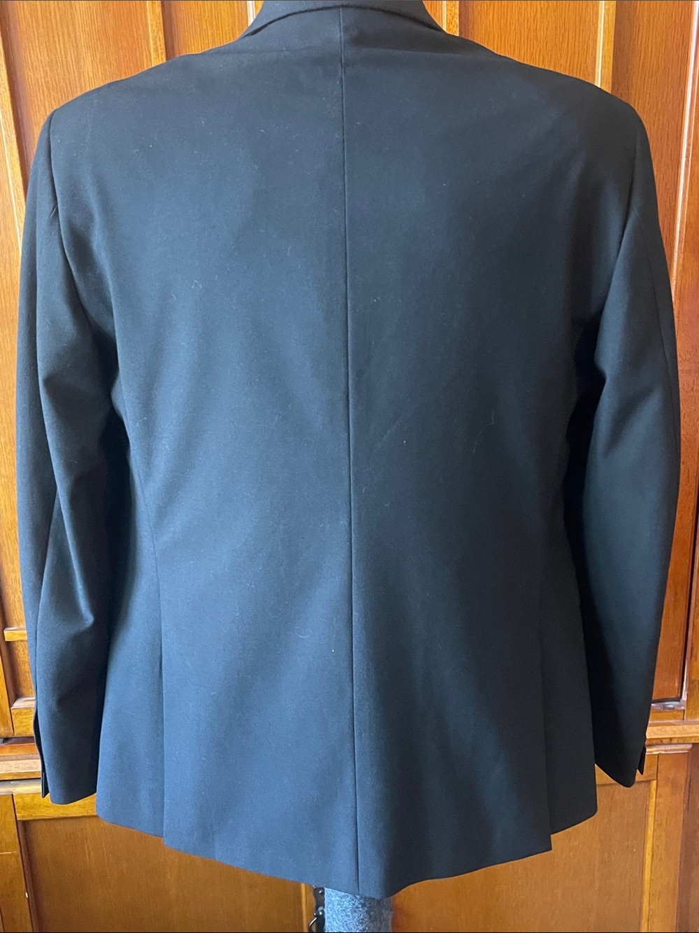 40s Men's Black Single-Breasted Blazer - Classic Tailored Style - Picture 4 of 11